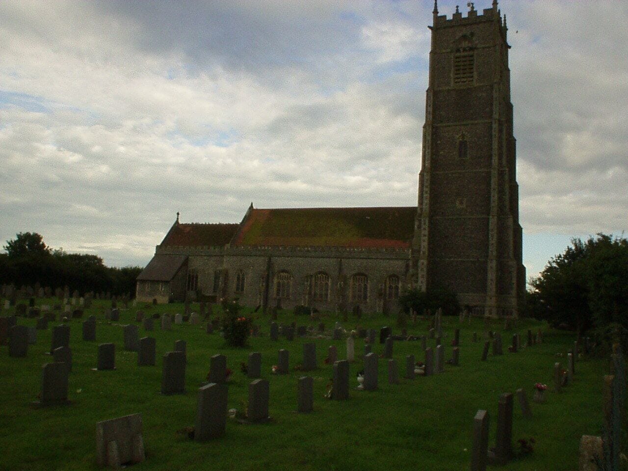 Church of the Holy Trinity and All Saints, Winterton on Sea. The tower of Winterton's parish church is one of the tallest in the country at 132 feet, and dates from the 15th century. The tower is easily visible for miles around as it towers over the low lying surrounding area.