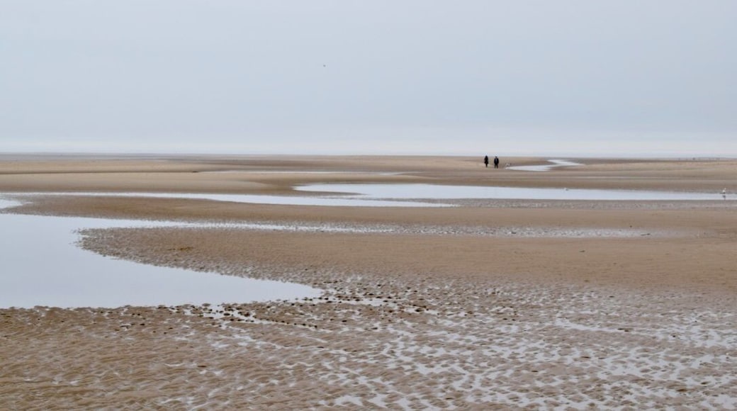 A winter's walk at Winterton-on-Sea with my mum and best friend (in the distance). It's such a peaceful place and lovely when such large puddles of seat water form on the beach #norfolk #LifeAtExpedia