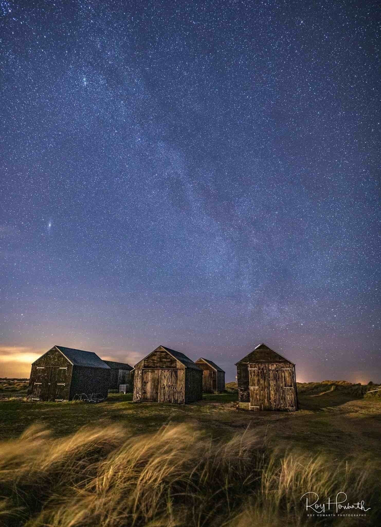 These old fisherman huts are accessible from the beach car park and really add to the shot with some good dark skies available here