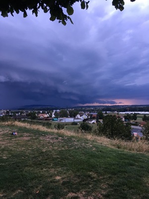 Beautiful scenery not far from the Golfclub Erlen...while waiting for the rain to come :)
The view of Erlen, Weinfelden District, in the canton of Thurgau, Switzerland