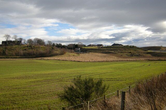 A View of Inverkeilor Photo taken from the A92 where the road traverses the Lunan Water.