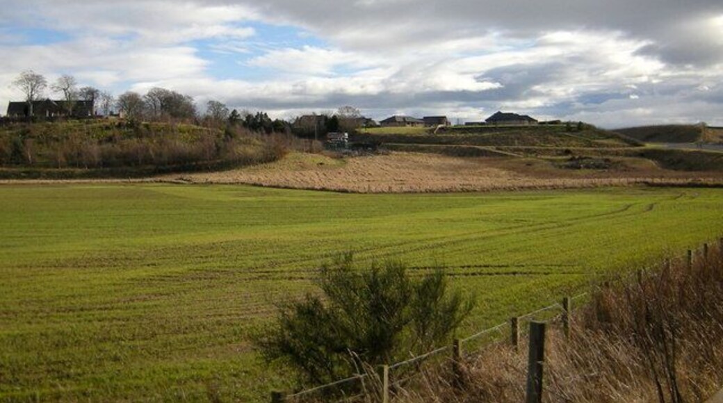 A View of Inverkeilor Photo taken from the A92 where the road traverses the Lunan Water.