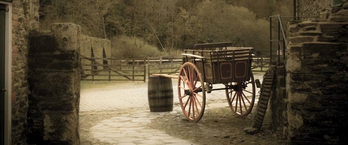 Morwellham quay just outside Tavistock, Devon. Old Victorian mining harbour