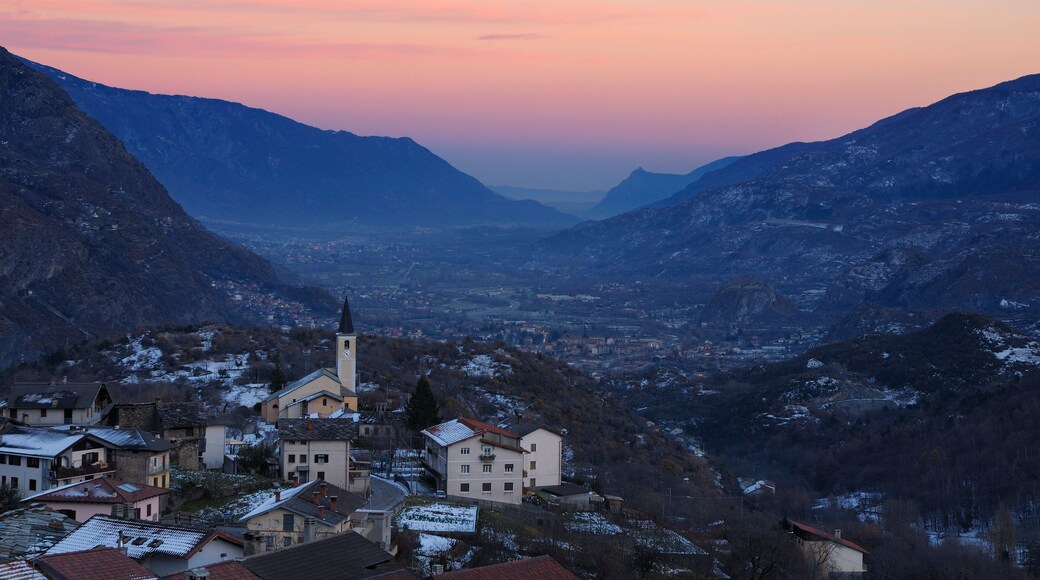 View of the Susa Valley ( Valsusa ) from Giaglione