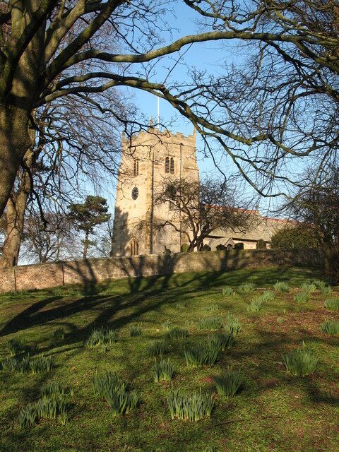 All Saints church The tower of the church is 15th century.