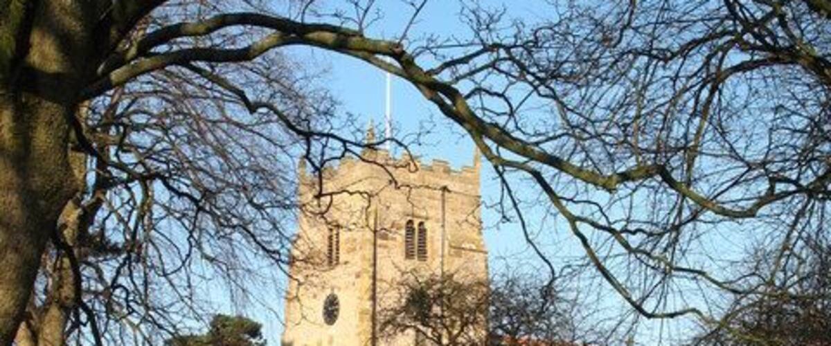 All Saints church The tower of the church is 15th century.