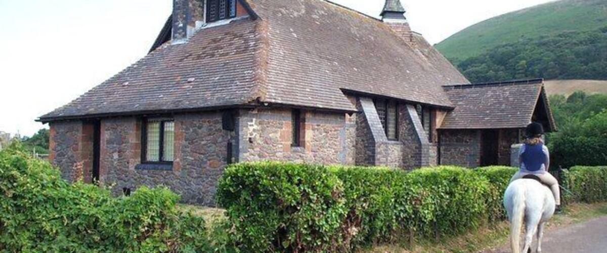 Bossington Methodist Chapel. This little chapel is immaculately kept.