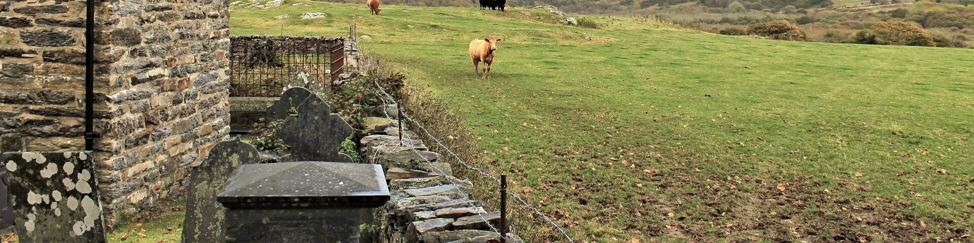 Eglwys Sant Cynhaiarn / Cynhaearn, near Cricieth, North Wales