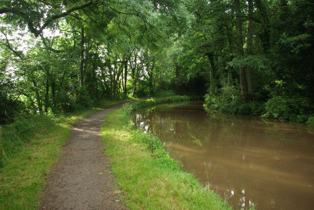 Monmouthshire & Brecon Canal, Mamhilad The Monmouthshire and Brecon Canal is considered by many to be the most beautiful of all British waterways and here at Mamhilad it is not hard to see why. This looks and feels to be a lonely remote spot although the small village of Mamhilad is actually not far away, with access from High Bridge, just out of sight round the bend. Boaters will probably know it for the village pub - the Star. The Monmouthshire and Brecon Canal is in fact an amalgamation of two canals - the Monmouthshire, which ran north from Newport to Pontymoile Basin at Pontypool, and the Brecknock & Abergavenny which continued northwards, past this point, to Brecon. The main traffic was coal and iron, although the northern end conveyed mainly agricultural produce and was probably never really viable. In any event by the mid 19th century - only 50 years or so after opening - the canal began to feel the effects of competition from the railways and commercial carrying had ceased by the early years of the 20th century. Nevertheless, the canal was retained as a water channel so that, despite formal abandonment in 1962, subsequent restoration was possible. Inevitably, this is a more difficult task at the more urban southern end of the canal and at present it is not possible to navigate through Cwmbran. Eventually, however, it is hoped to reopen the entire route from Newport to Brecon.