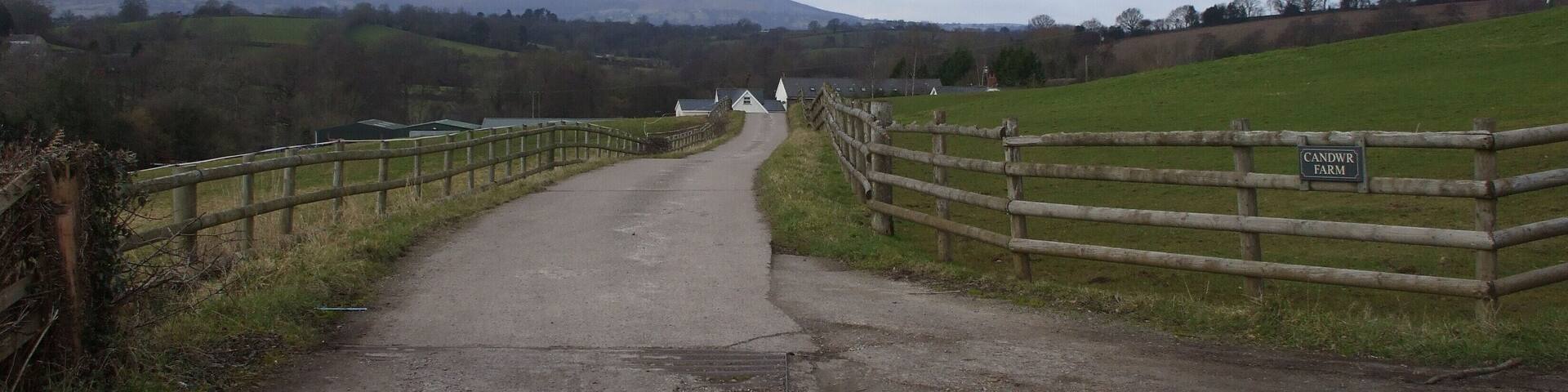 Entrance to Candwr Farm