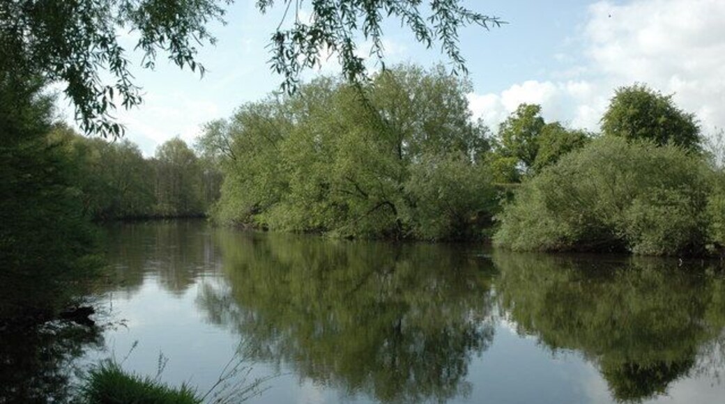 River Usk near Clytha Park The River Usk viewed from the Usk Valley Walk near Clytha Park.