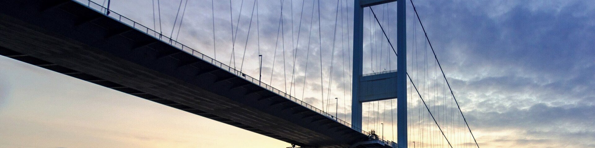 Early rise to catch sun rise behind the Severn bridge