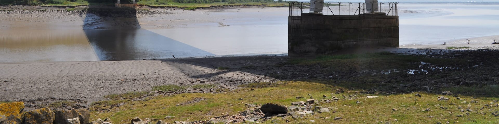 The Wye Bridge section of the Severn Bridge spans the River Severn between South Gloucestershire, England, and Monmouthshire in South Wales,