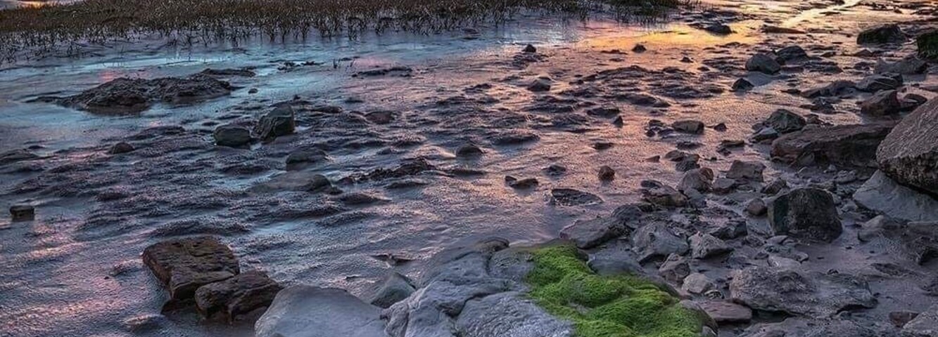 Severn bridge at night