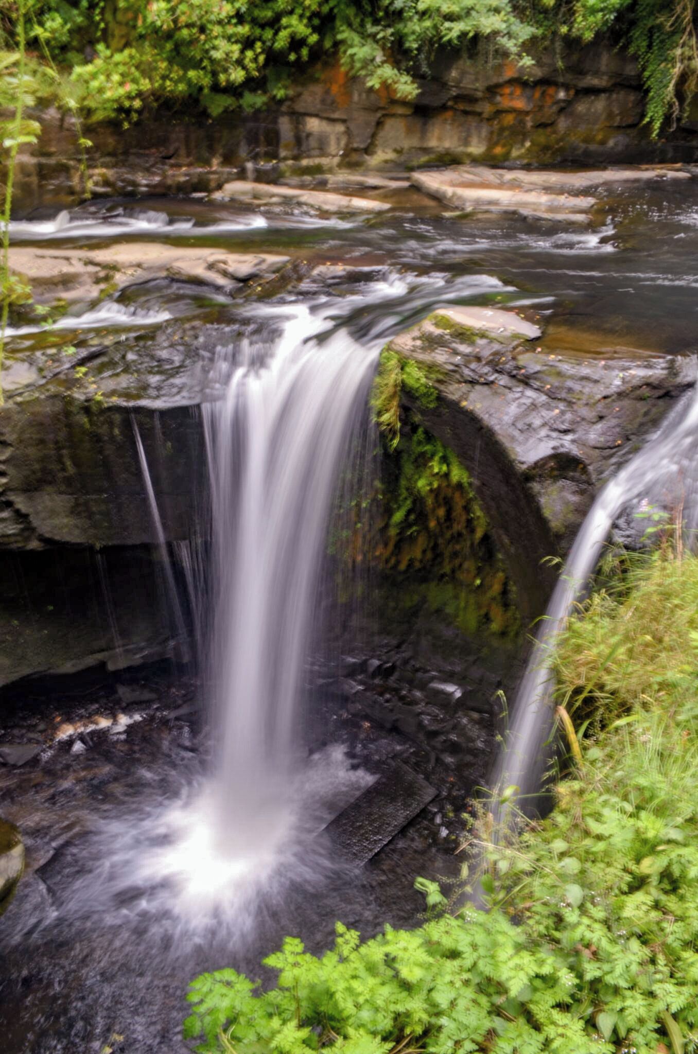 Tranquil former industrial tin works.