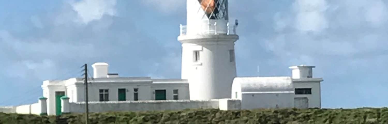 lucky to catch the light at Strumble Head LH