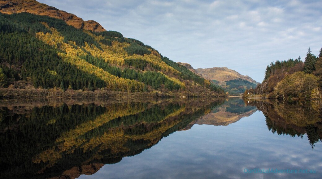 Loch Eck is a loch located on the Cowal peninsula, north of Dunoon, Argyll and Bute, Scotland. It is seven miles long
