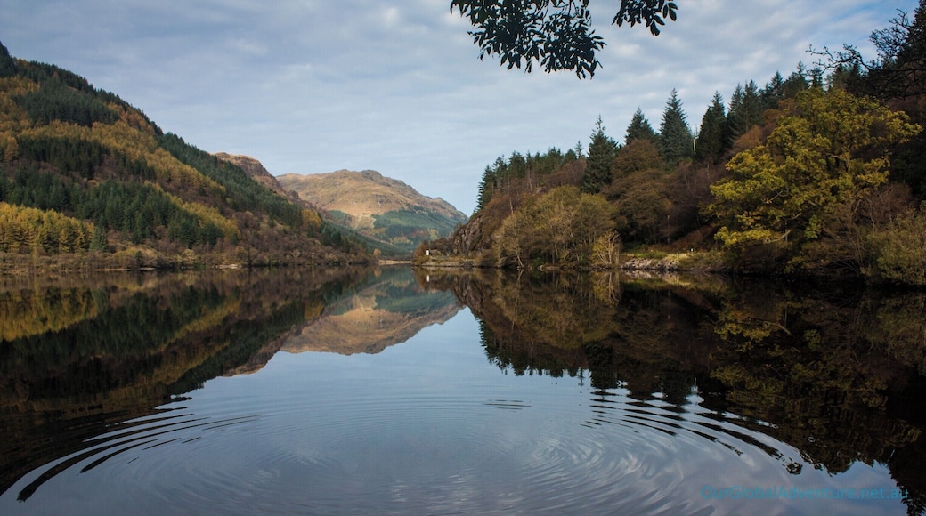 Loch Eck is a loch located on the Cowal peninsula, north of Dunoon, Argyll and Bute, Scotland. It is seven miles long