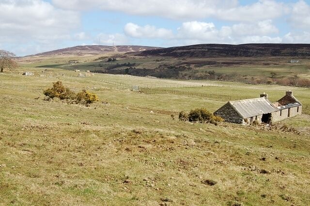 Croft land by Smerral Looking down towards the Latheronwheel Burn