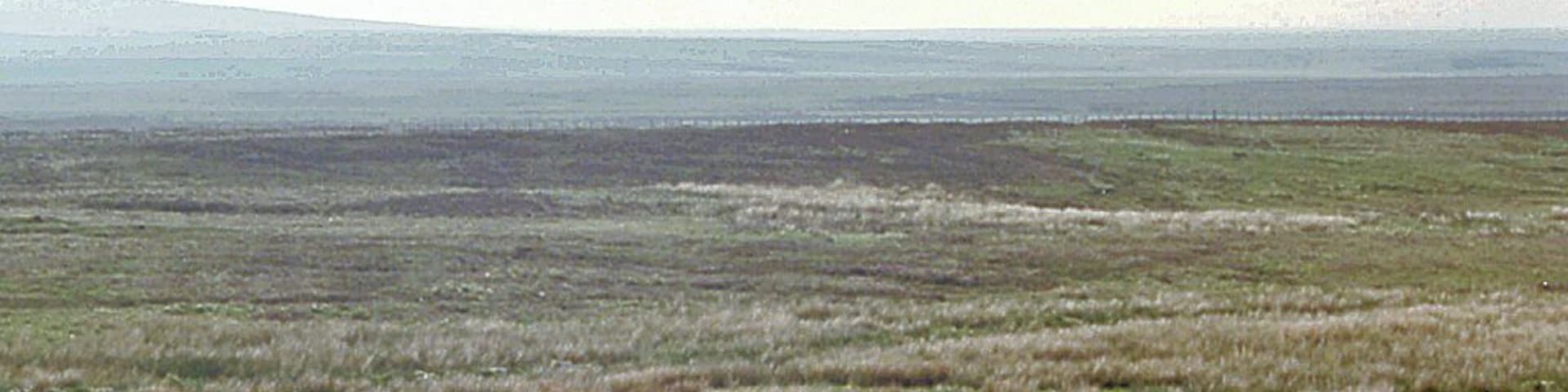 Caithness wilderness on A9 near Loch Rangag, Near to Achavanich, Highland, Great Britain. View westward from the A9, the only highway across this desolate area between Latheron and Thurso (c. 25 miles), north of the loch.