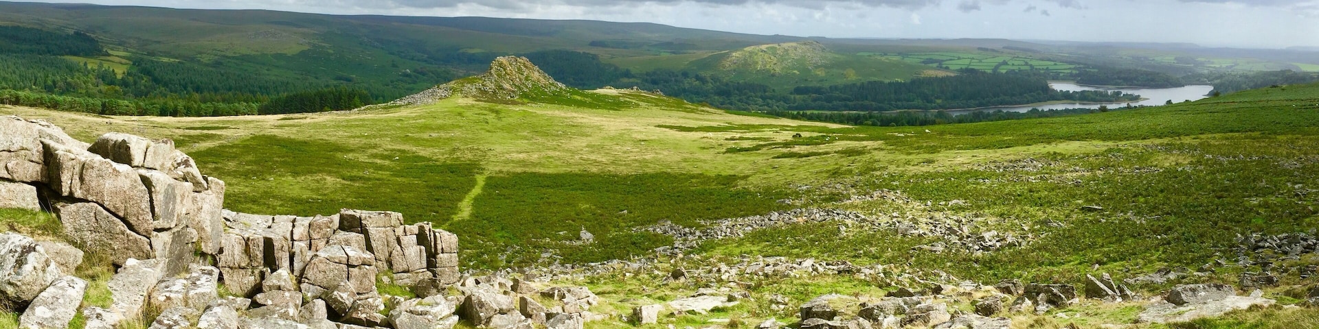 Looking towards Burrator Reservoir from the top of Sharpitor