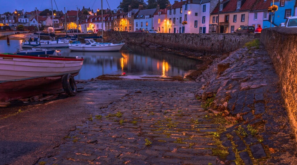Night fall at St.Monans, Fife.