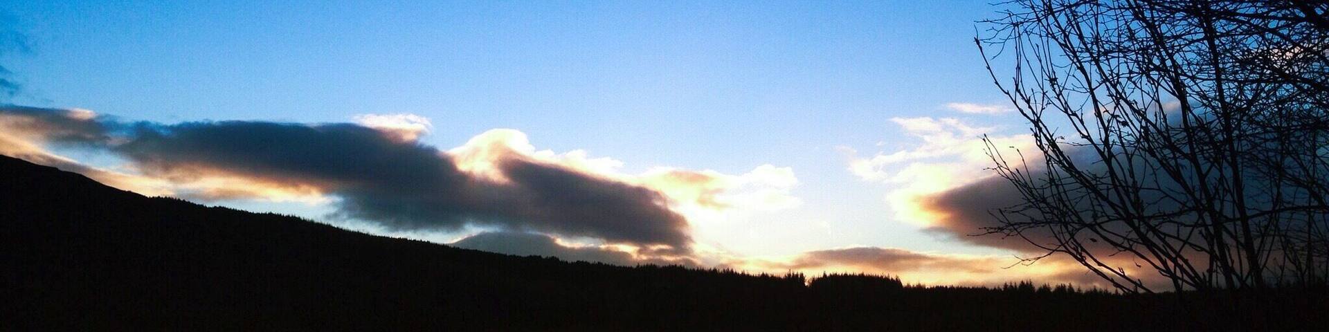 Passing a frozen loch while driving to Abriachan. Beautiful route