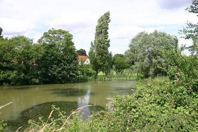 Sturmer Hall and pond The Hall and the adjacent church are set back from the main village. High-class B&B is offered at the Hall.