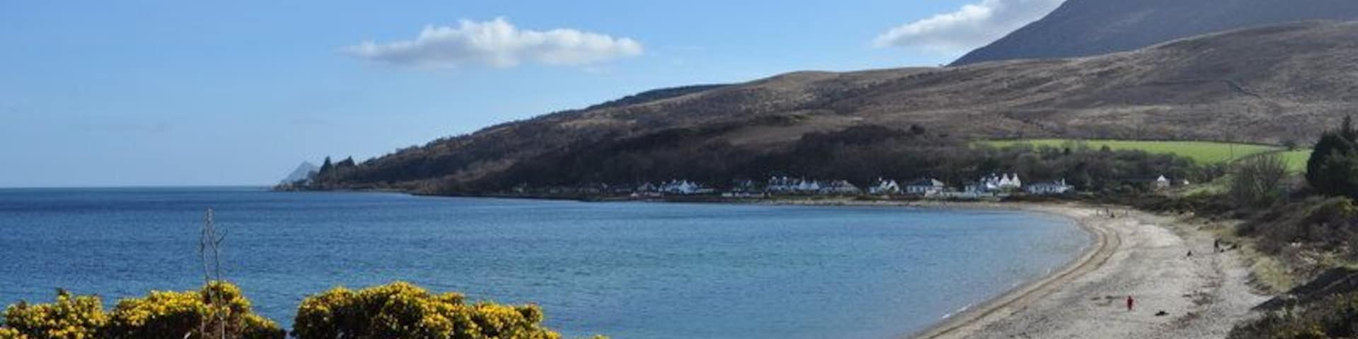 Sannox Bay, near to Sannox, North Ayrshire, Great Britain. One of the best beaches on the island, taken during the 2011 April mini heatwave when tempertaures here beat Athens in Greece.
