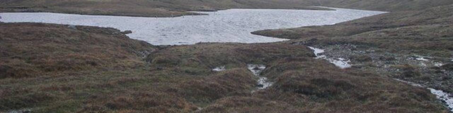 Loch of Rodageo Loch of Rodageo, Muckle Roe, looking north to the Ward of Breiness.