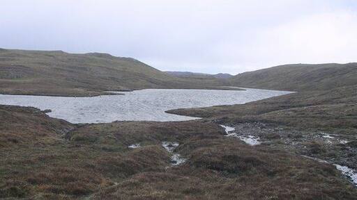 Loch of Rodageo Loch of Rodageo, Muckle Roe, looking north to the Ward of Breiness.