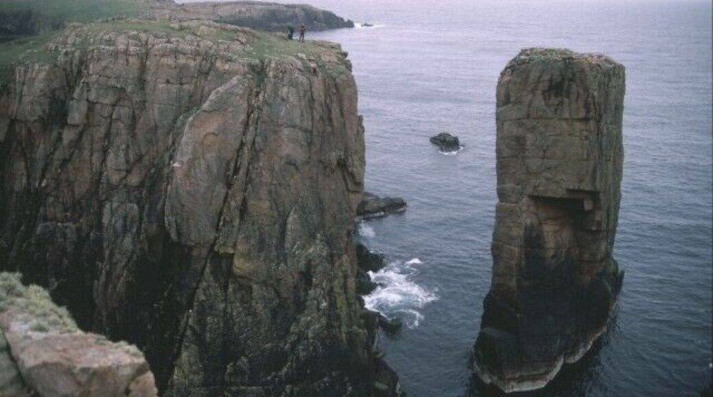 Unnamed Sea Stack. There isn't much land in HU2966, and this photo shows about all of it