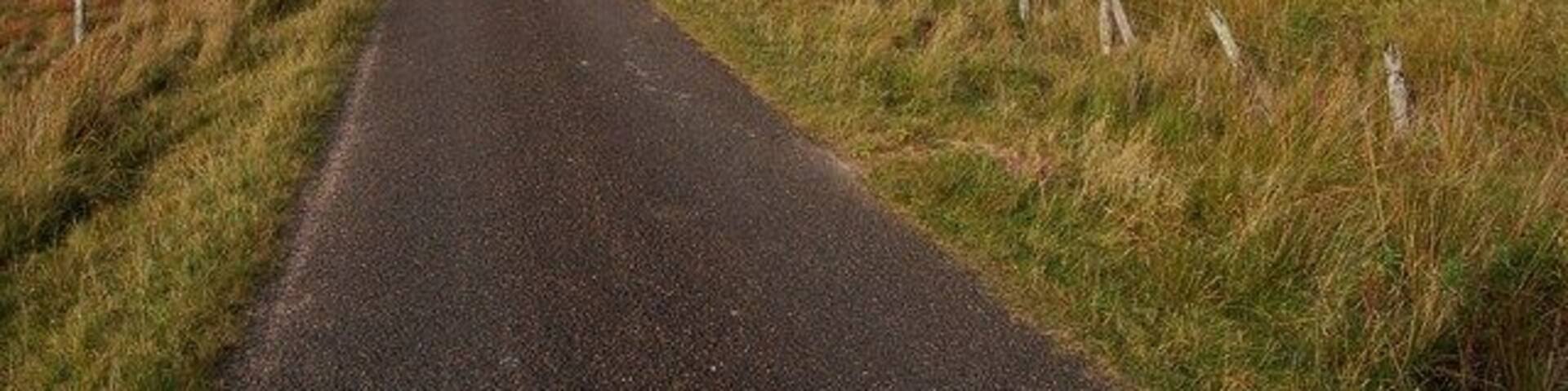 Towards Camster Part of the long, straight road that runs north from Lybster to Camster.