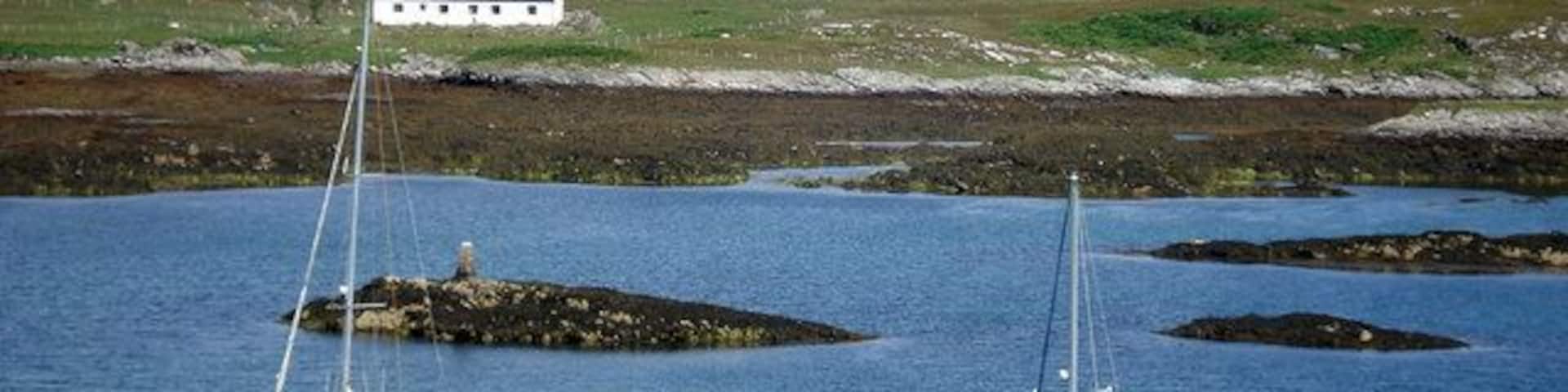 Airidh Mhaoraich Pronounced Arigvarig, a boat is needed to reach it or a long walk around the top of the loch