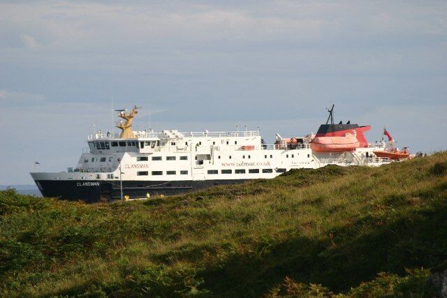 Ferry, Coll. The ferry arrives from Oban. It does not visit the island every day.