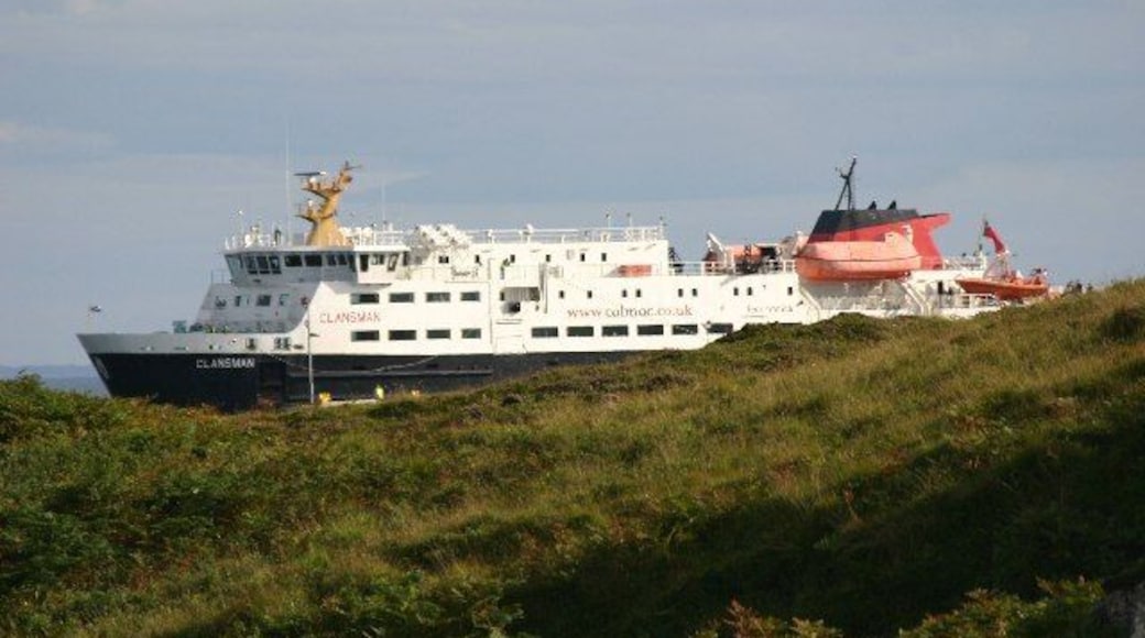 Ferry, Coll. The ferry arrives from Oban. It does not visit the island every day.