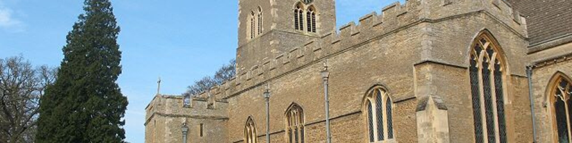 All Saints, Turvey: south aisle The church is Grade 1 listed. Parts of it date back to the 13th century but the south aisle was added by Sir G.G. Scott in the 19th century.