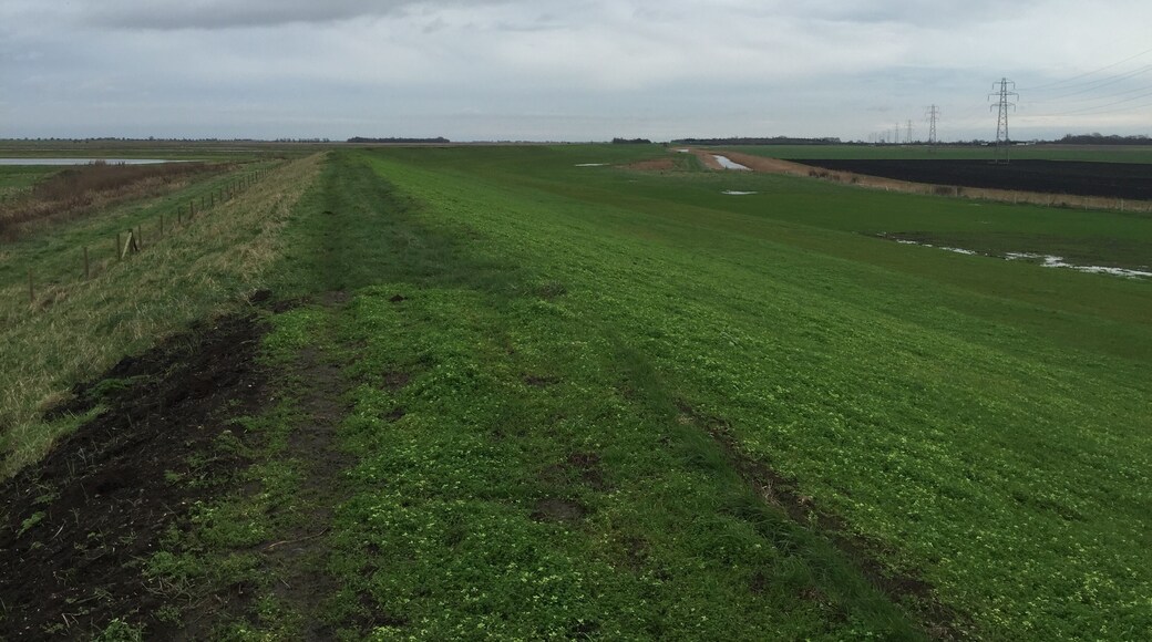 Flood barrier between Whittlesey and Eldernell