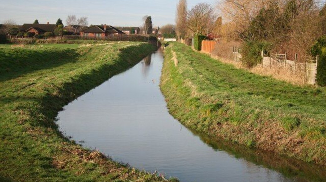 Hykeham Drain Drain on the edge of the lowfields at North Hykeham