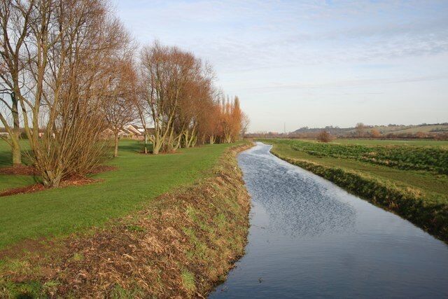 View from Fen Lane bridge North Hykeham drain from Fen Lane bridge