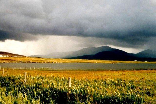 Loch Druidibeag Looking across the loch to Thacla and Beinn Mhòr.