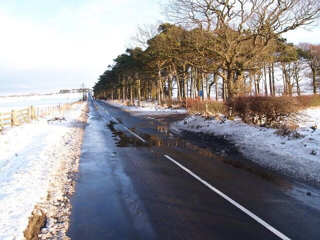 Junction to Airey Hill east of Hedley on the Hill