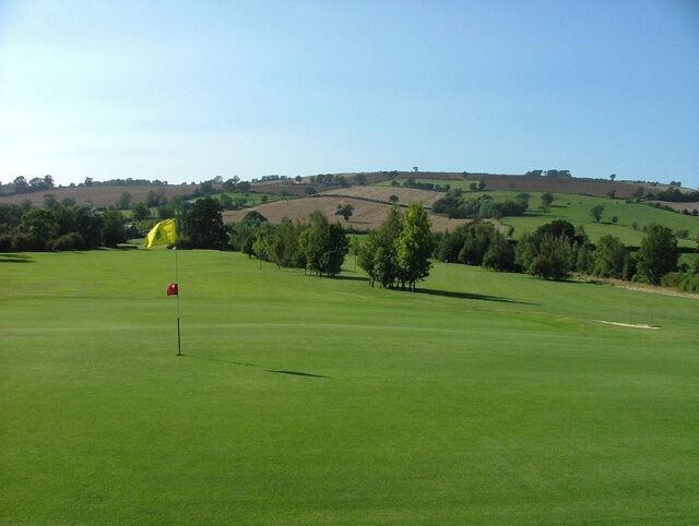 Brailles Golf Course. View from the 16th green, looking west