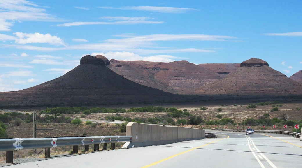 View of the 3 sisters mountains