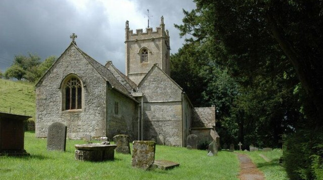 Compton Abdale Church Compton Abdale church is dedicated to St Oswald and was mostly rebuilt in the 15th century, until the Dissolution the church was in the possession of Gloucester's Priory of St Oswald.