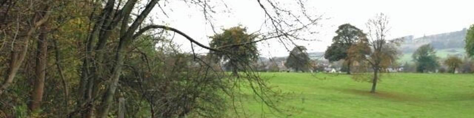 Footpaths to Great Longstone Two paths cross this field towards either end of the village of Great Longstone.