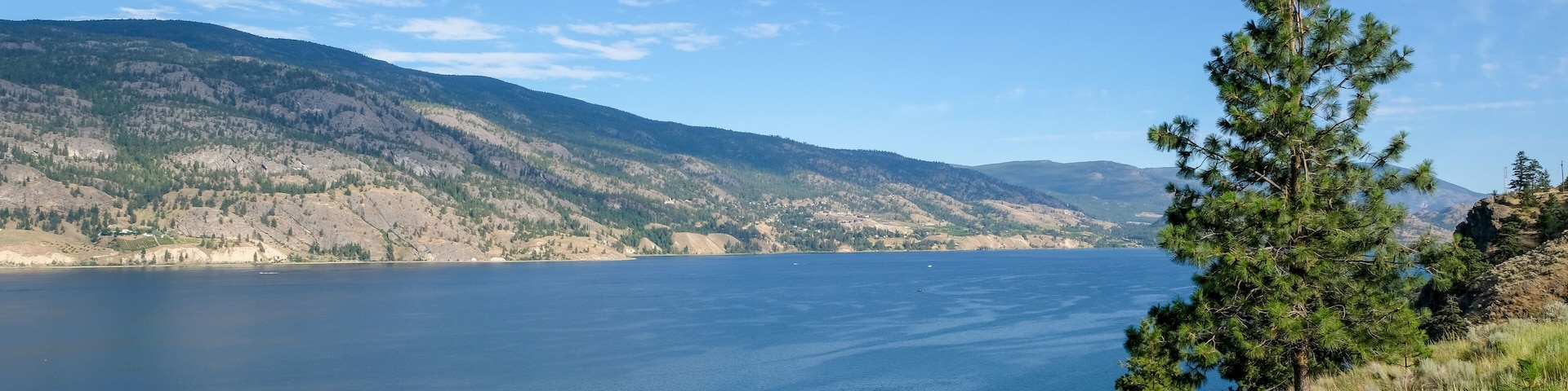 Looking south down Skaha lake from Kaleden between Penticton and Okanagan Falls