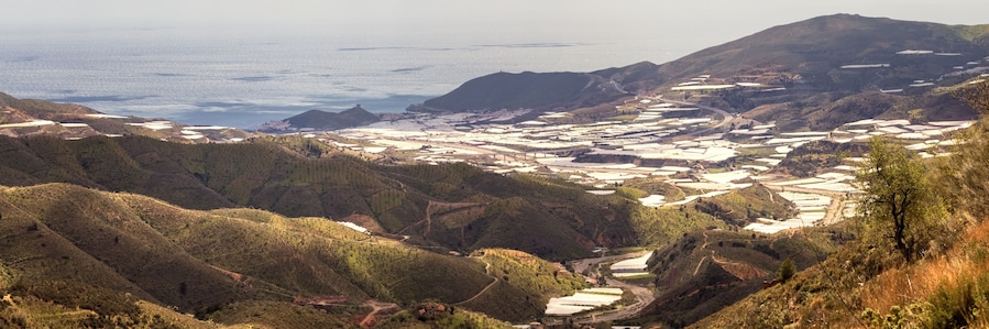 Poly Greenhouses near Castell de Ferro, Andalusia, Spain