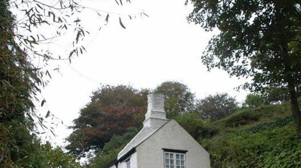 Hillside Cottage, Ringmore. Another view of 1472147 without the potty, from a little lane that becomes a short path round the foot of the village.