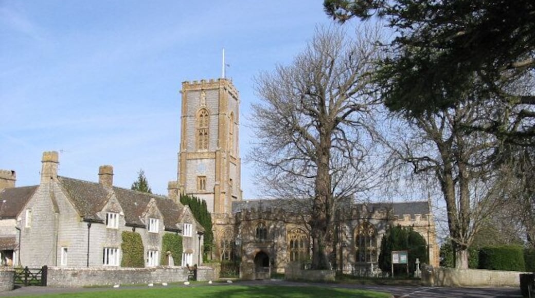 Curry Rivel church and village green